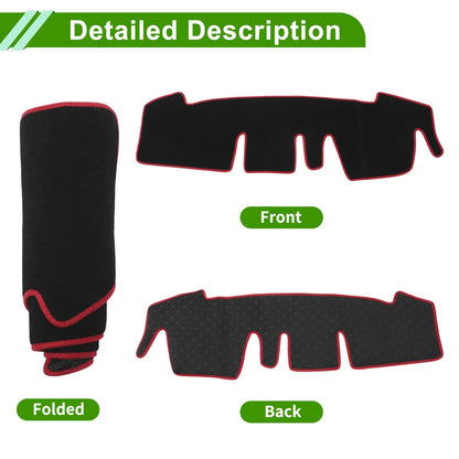 Dashboard Cover for Honda N-ONE JG3 JG4 2020-2024 Black Red 1 Pcs Anti-Slip
