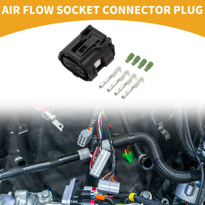4 Pin Air Flow Socket Connector Plug Female Wire Terminal for Toyota
