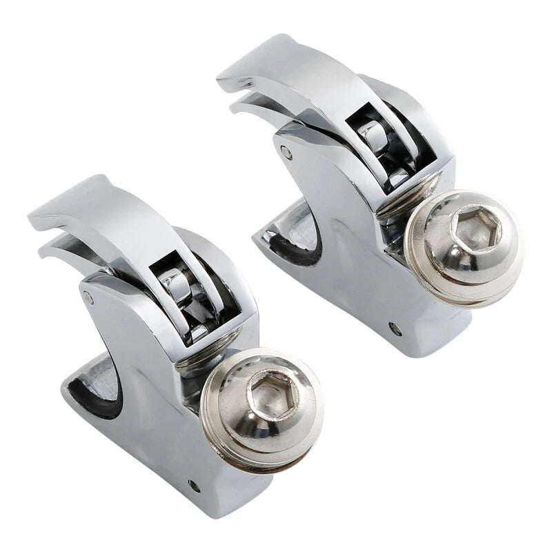 4PCS 39mm Front Fork Windscreen Clamps for Harley Sportster Dyna Super Glide