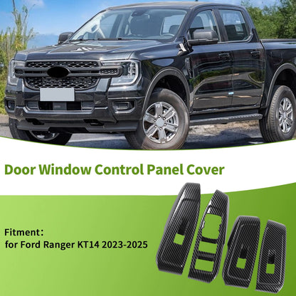 4 x Window Switch Bezel Covers for Ford Ranger (2011-2019)