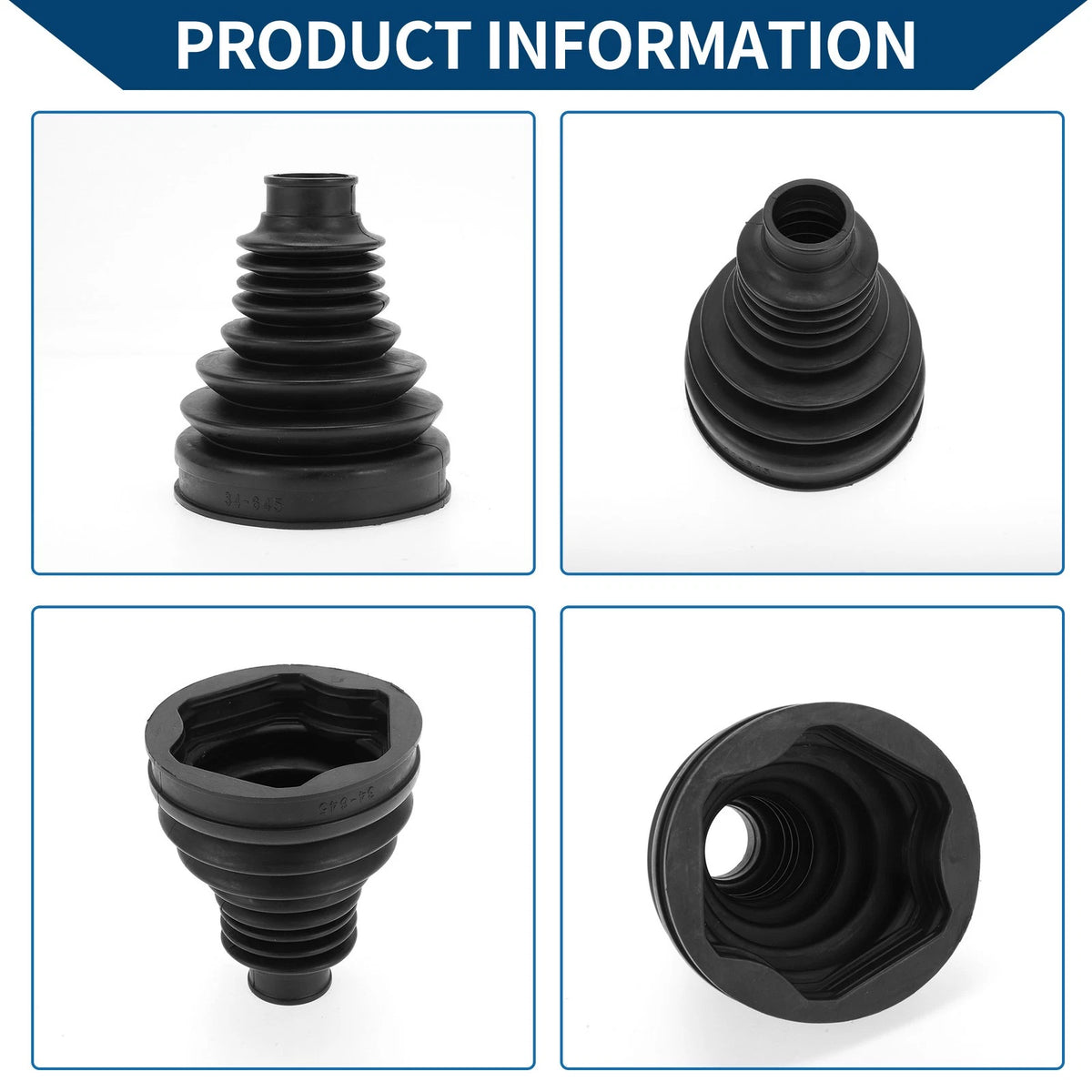 Inner CV Joint Boot Kit w/ Clamps for Land Rover Discovery Sport (2015-2023)