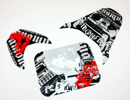 Decals Graphics Sticker Kit for CRF50 Style Fairing Dirt Bike