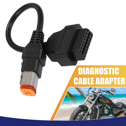 4Pin to OBD2 Diagnostic Scanner Adapter Cable for Harley Davidson