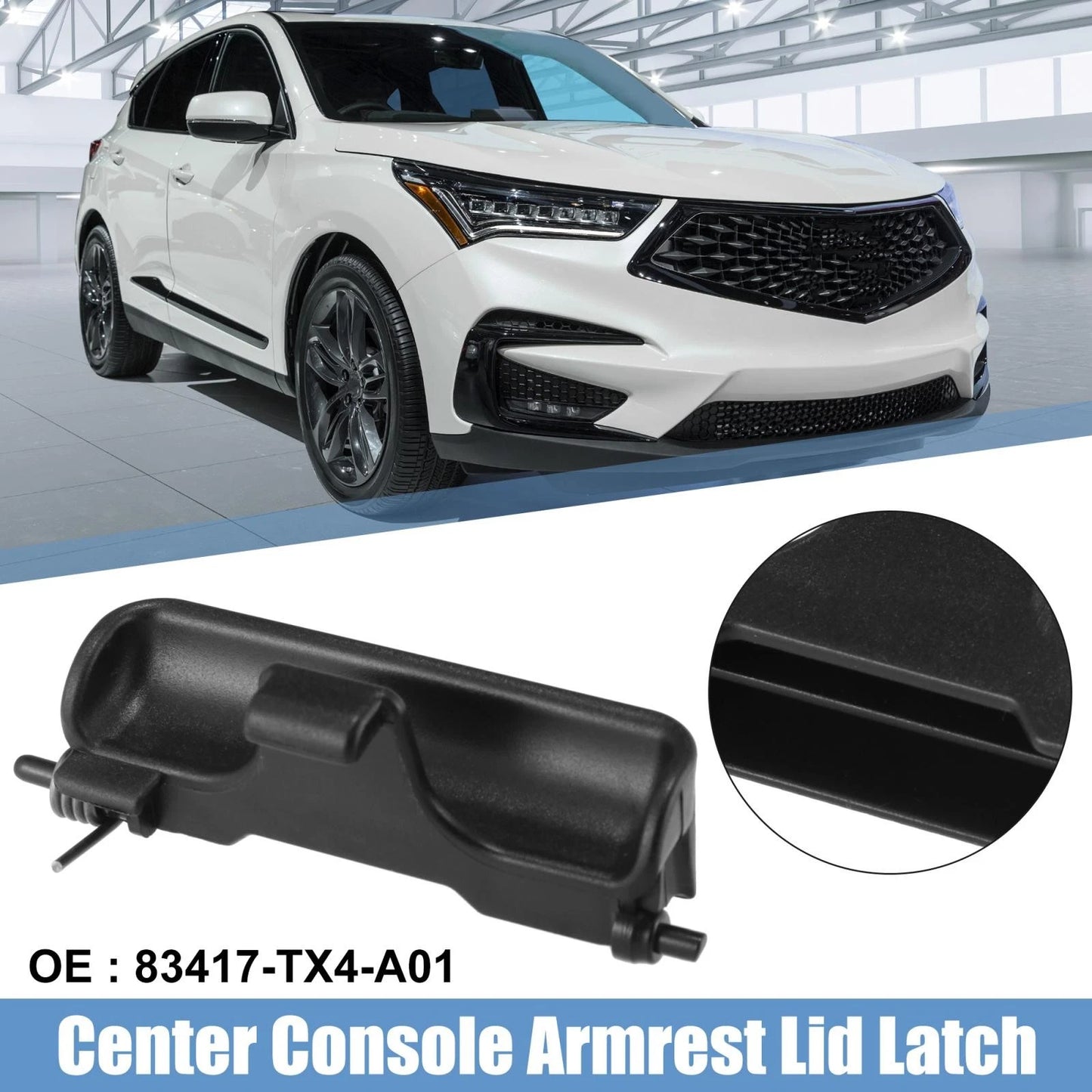 Console Armrest Lid Latch Lock Knob w/ Spring for Acura RDX (2013 - 2018)