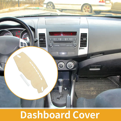 Dashboard Cover Beige for Mitsubishi Outlander (2013-2018) 1 Pc