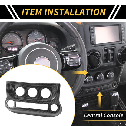 AC Switch Button Control Cover Trim for Jeep Wrangler JK JKU (2011-2017)