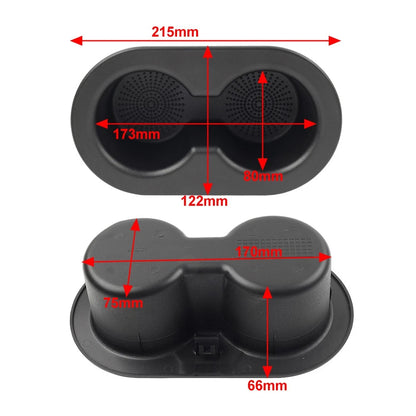 Dual Drink Rear Seat Cup Holder for Dodge RAM 1500 2500 3500 4500 (2002-2023)
