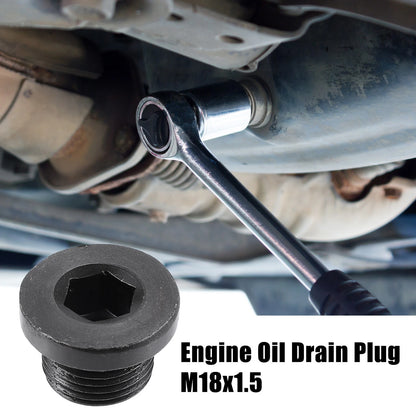 M18x1.5 Steel Engine Oil Drain Plug with Gasket for BMW Mazda