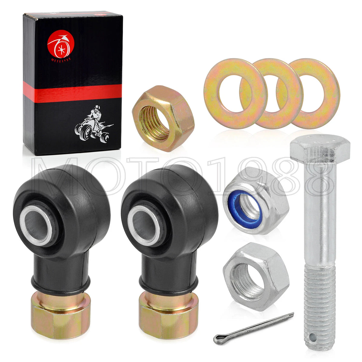 2x Left & Right Tie Rod End Kit for Polaris RZR 570/800/900 S XP (2010–2014)