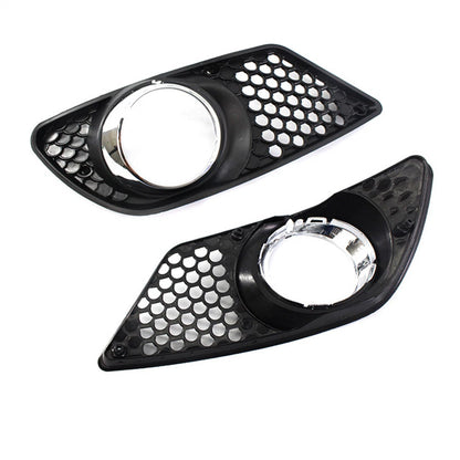 Left & Right Fog Light Grille Covers for Mercedes-Benz C300 C350 (2008-2015)