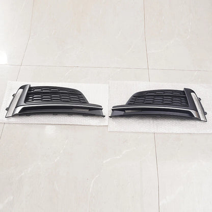 Left Right Front Bumper Fog Light Grille Cover Bezel for Audi A5 S5 (2017-2020)