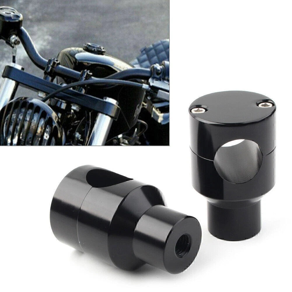 1" Motorcycle Handlebar Mount Adapter Risers Clamp for Harley Honda