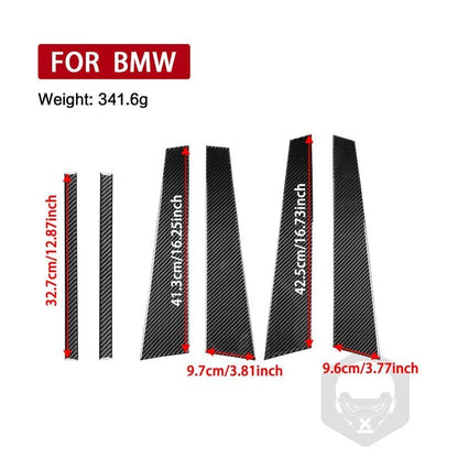 Soft Carbon Fiber A Pillar Panel Trim for BMW 7 Series G11 2016-2022