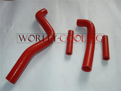 Silicone Radiator Hose Kit for Kawasaki KX125 (1994-2002) 2 x RED