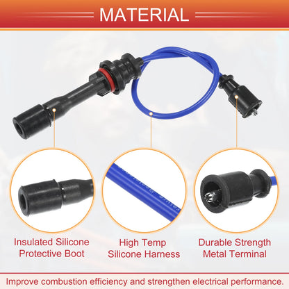 Spark Plug Wire Ignition Coil Cables for Mazda Miata (1990-1997)