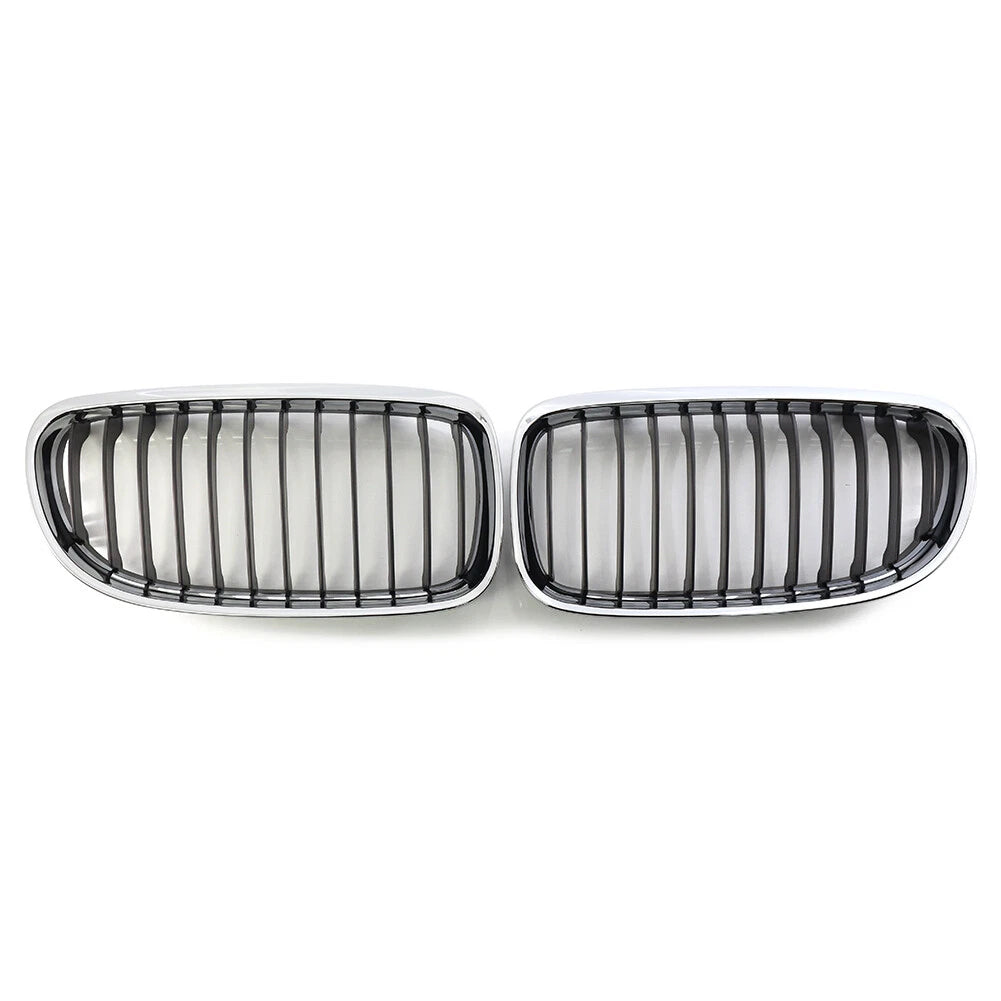 Front Kidney Grille Chrome Black for BMW E90 E91 328i 335i (2009-2011)