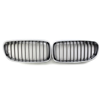 Front Kidney Grille Chrome Black for BMW E90 E91 328i 335i (2009-2011)