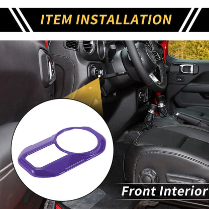 Headlight Button Panel Cover for Jeep Gladiator JT (2020-2024) - Purple 1 Pc