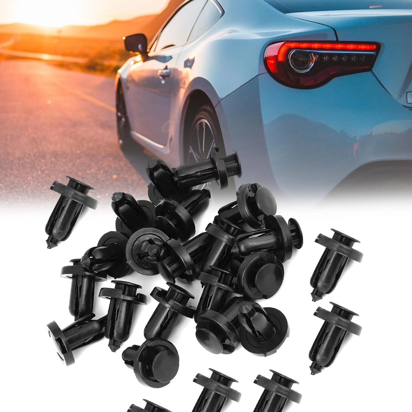 25pcs Bumper Push Rivet Clips for Honda