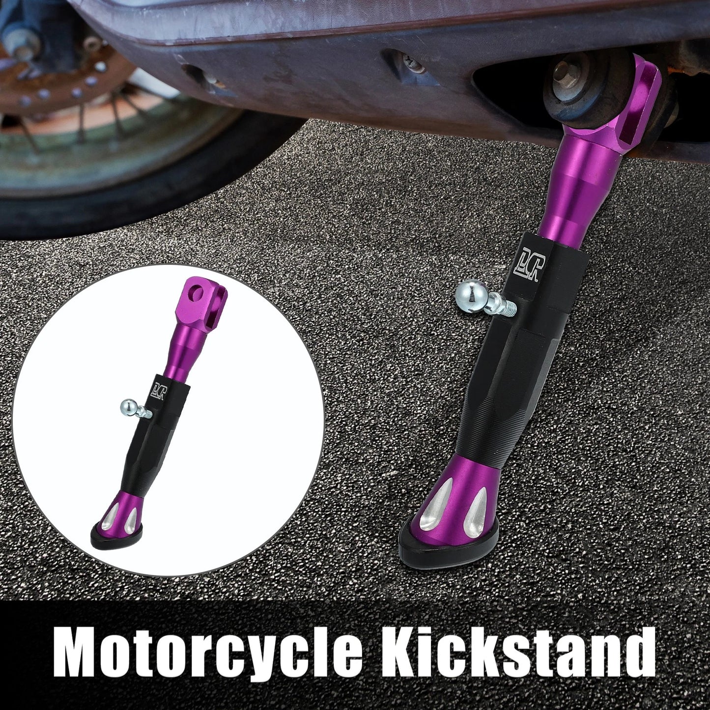 Kickstand Side Support Purple for Universal Motorcycle