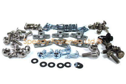 Inox Fork Head & Windshield Bolts + Dzus for Honda NSR250 MC16 (1996–1997)