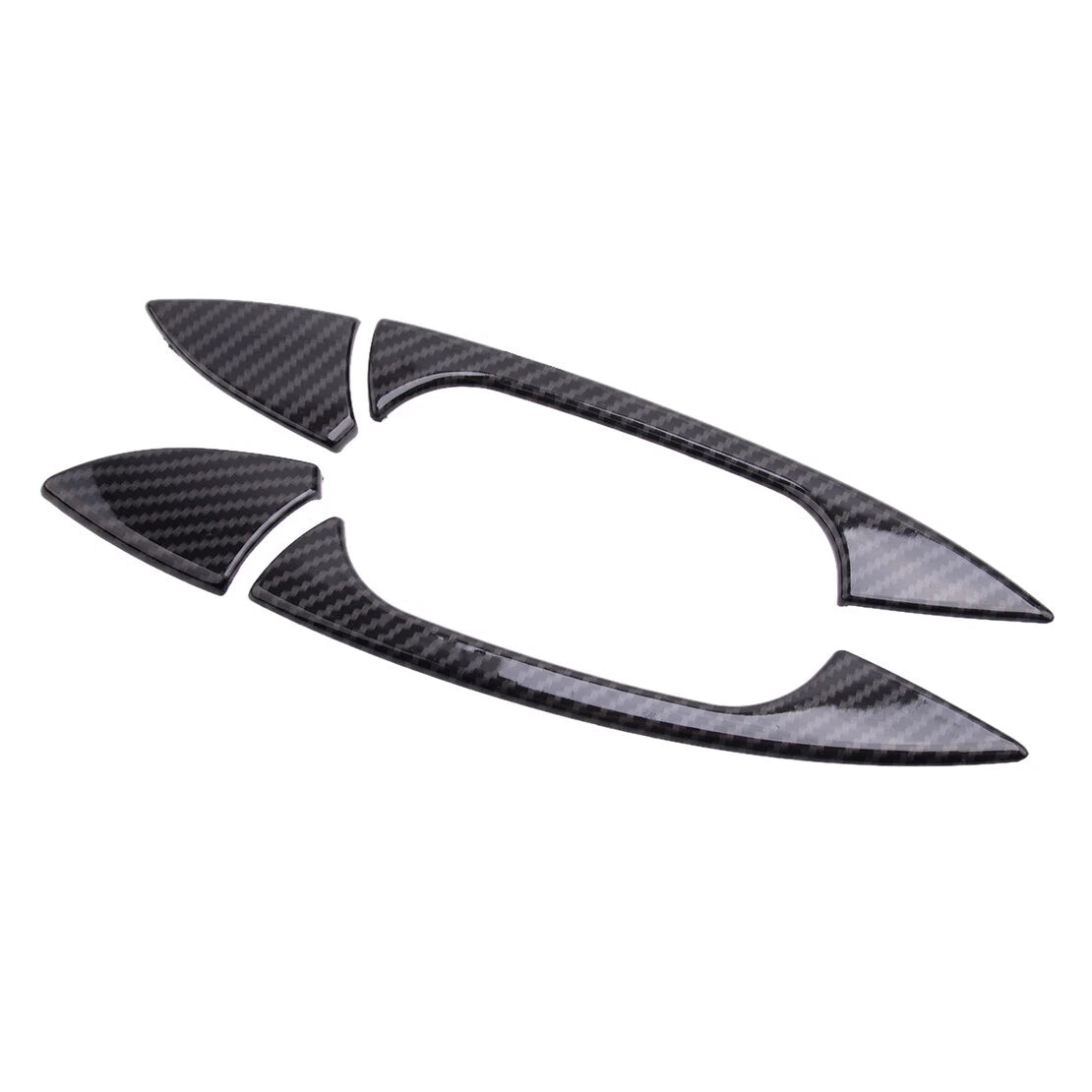 Carbon Fiber Black Door Handle Covers for Benz GLK, GL, ML, C Class (2010-2015)