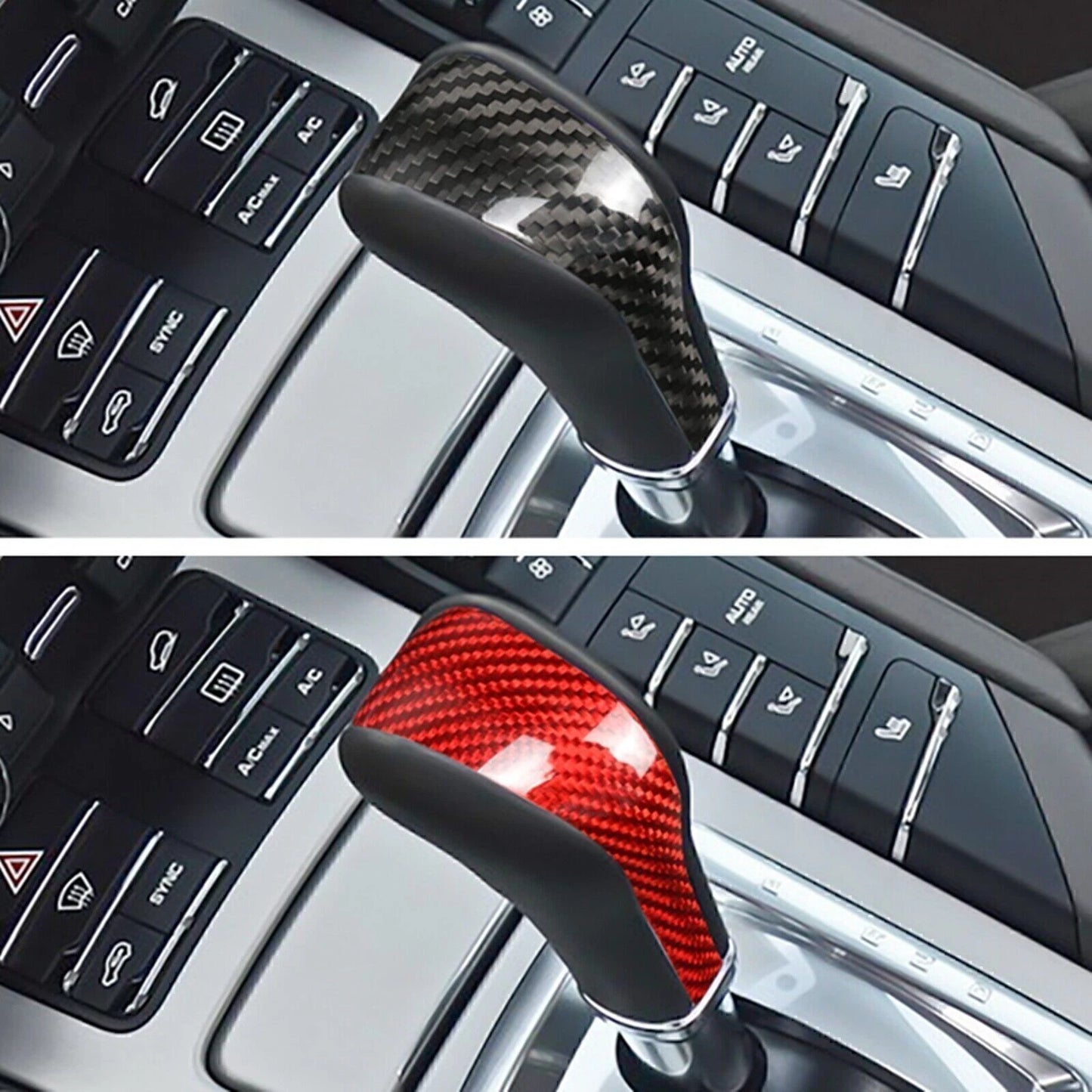 Carbon Fiber Gear Shift Knob Cover for Porsche Cayenne (2011-2017)