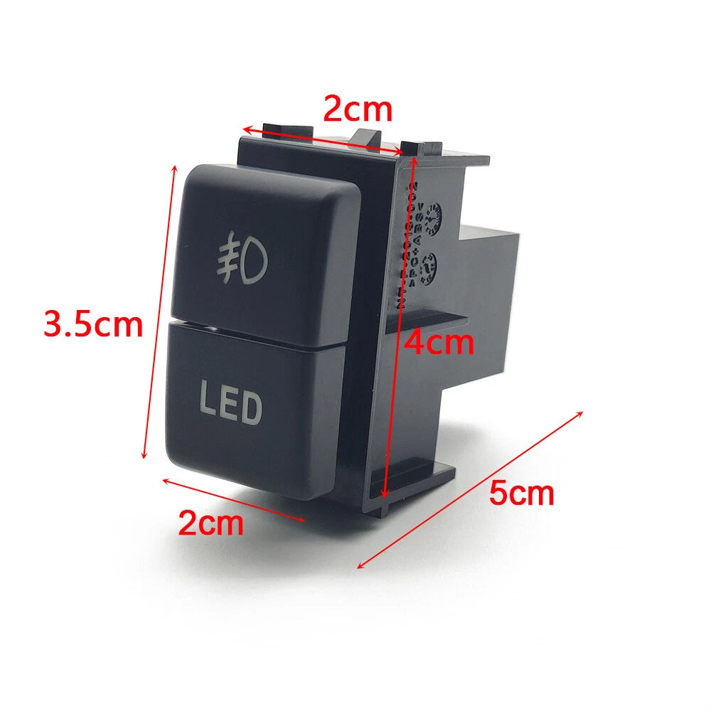 5-Wire LED Light Dual Key Switch for Nissan Patrol Y61 Y62 Titan Xterra
