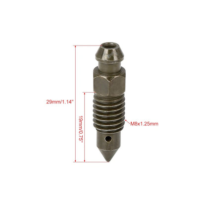 4 x Banjo Bolt Bleeder Screw with Cap for Motorcycle