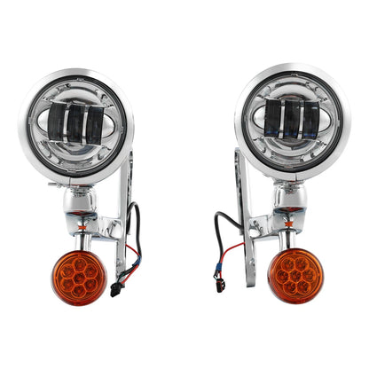 Turn Signal Fog Light Bracket for Harley Touring Road King (1994-2024)