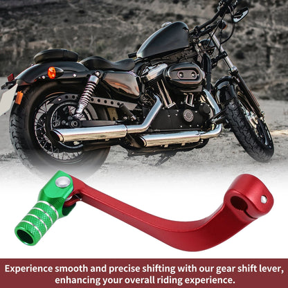 Folding Motorcycle Gear Shifter Lever for Honda CRF110F (2013-2018) Red Green