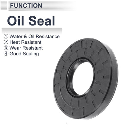 Oil Seal 40x90x12mm Seal Rotary Shaft Nitrile Rubber 5 Pcs for Car