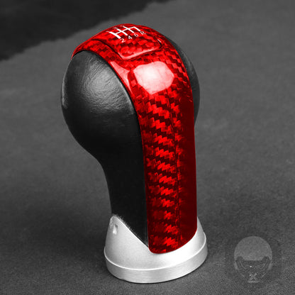 Carbon Fiber Red Gear Shift Knob Cover for NISSAN 350Z (2003-2009)