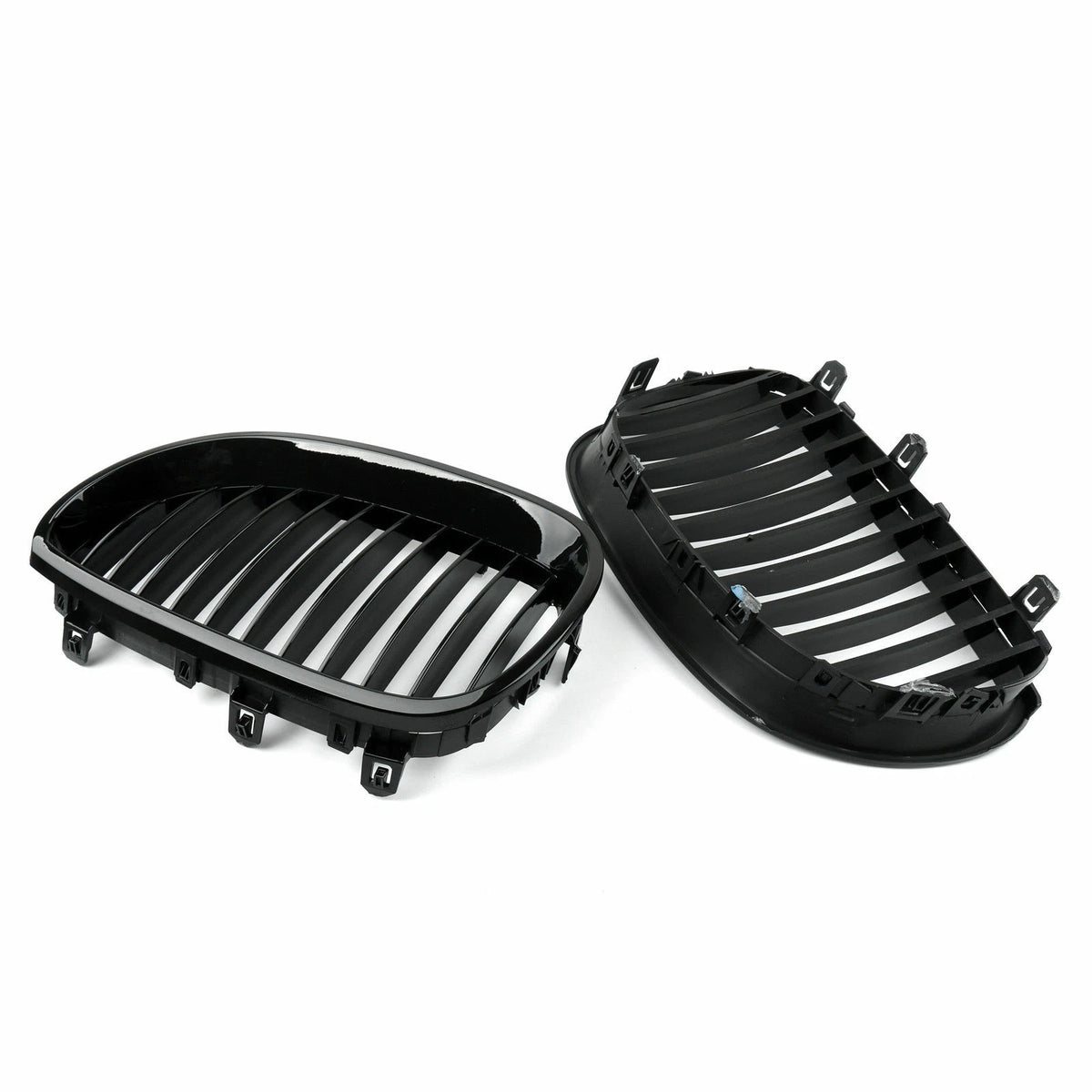 Gloss Black Front Kidney Grille for 2003-2010 BMW E60 525i 530i (2003-2010)