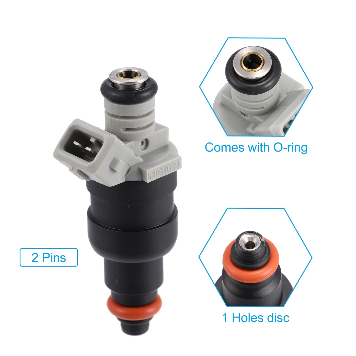 4 x Fuel Injectors for Jeep Wrangler SE 2.5L (2001-2002)