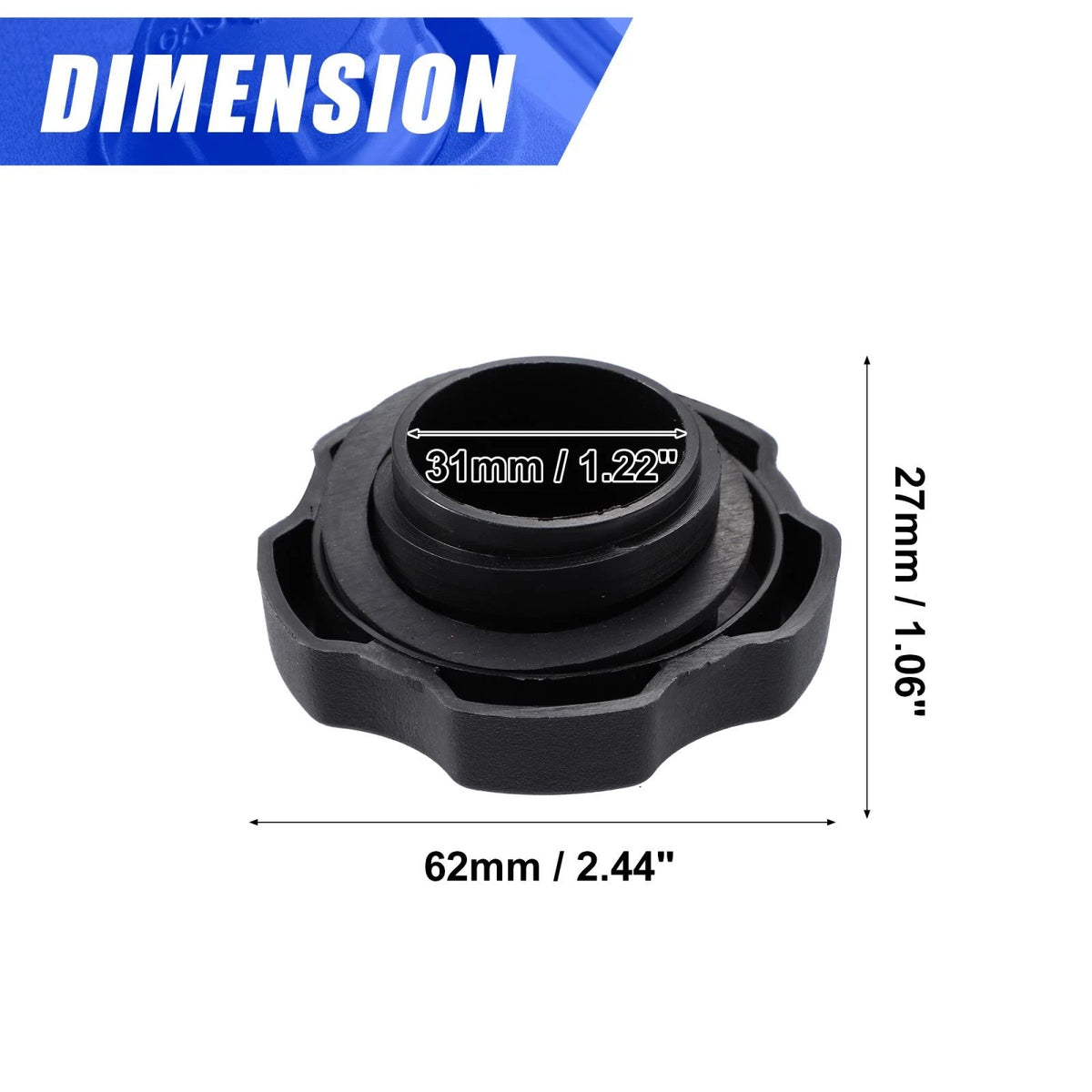 Fuel Tank Cap Filler Plug Cover for Chevrolet Aveo (2004 - 2008)