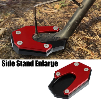 Aluminum Kickstand Plate Pad Red for Suzuki V-Strom 1050 (2020-2023)