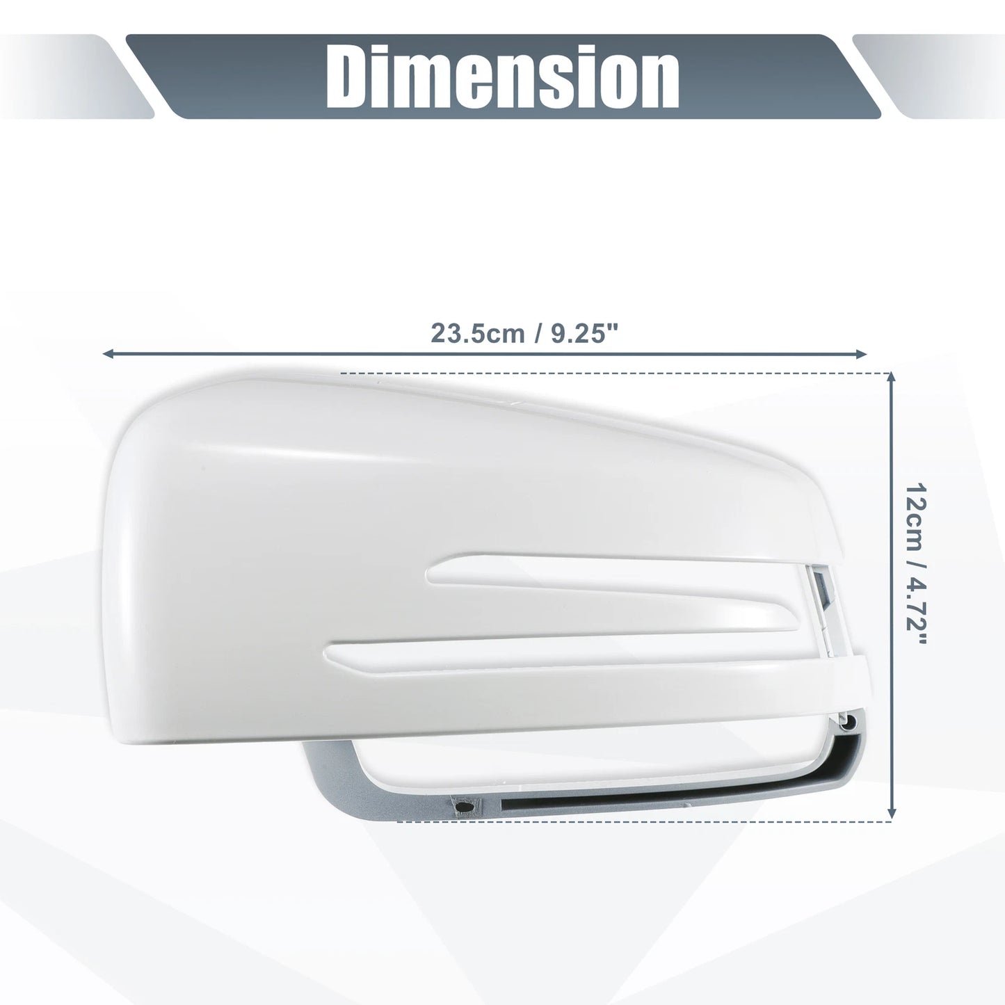 Left Mirror Cover Cap White for Mercedes Benz A Class B Class C Class E Class