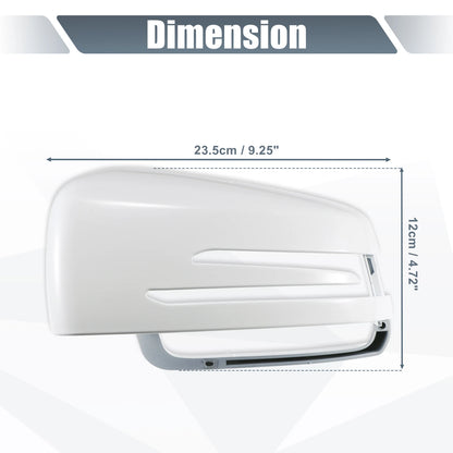 Left Mirror Cover Cap White for Mercedes Benz A Class B Class C Class E Class