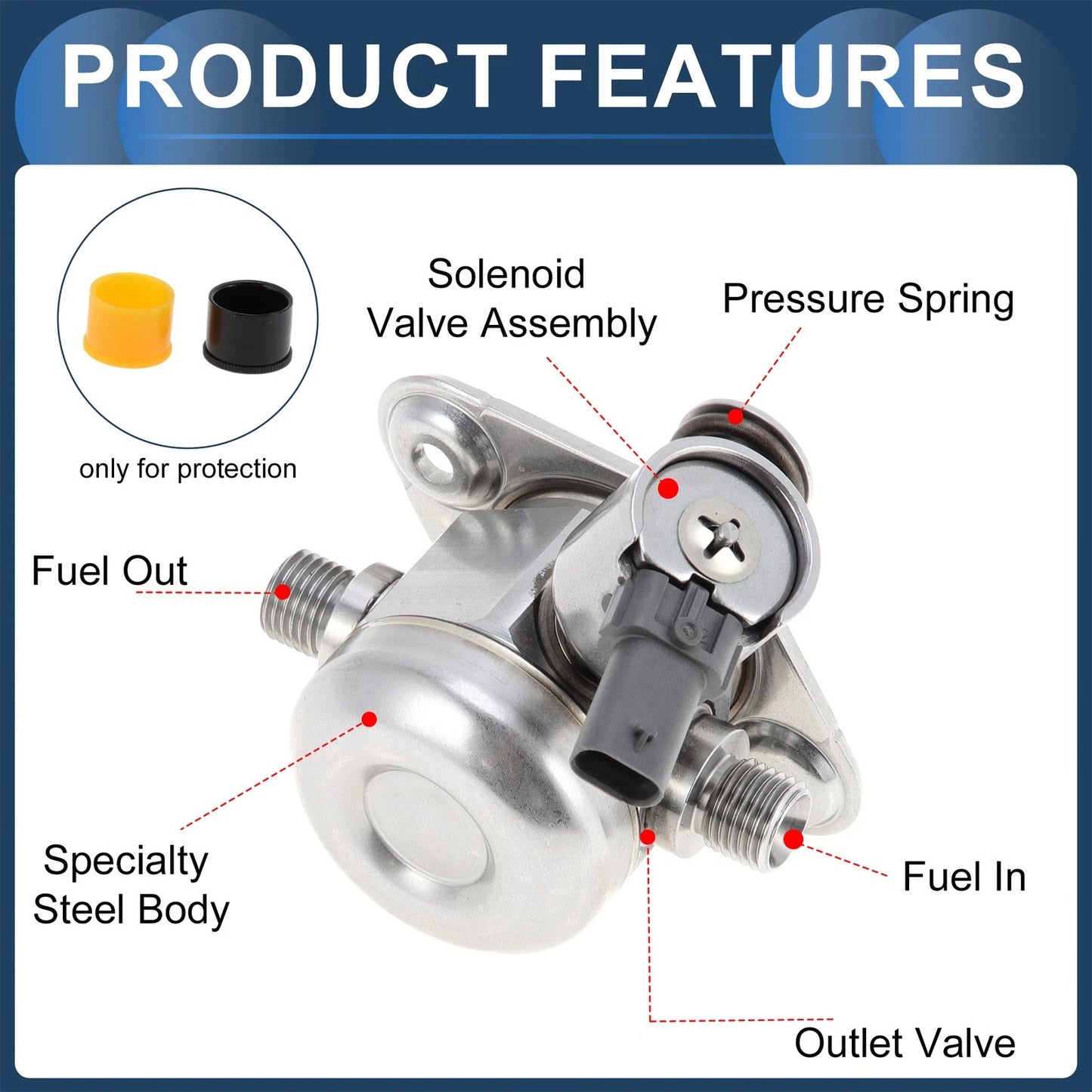 High Pressure Fuel Pump for BMW 335i 435i 535i 640i GT M235i (2011-2019)