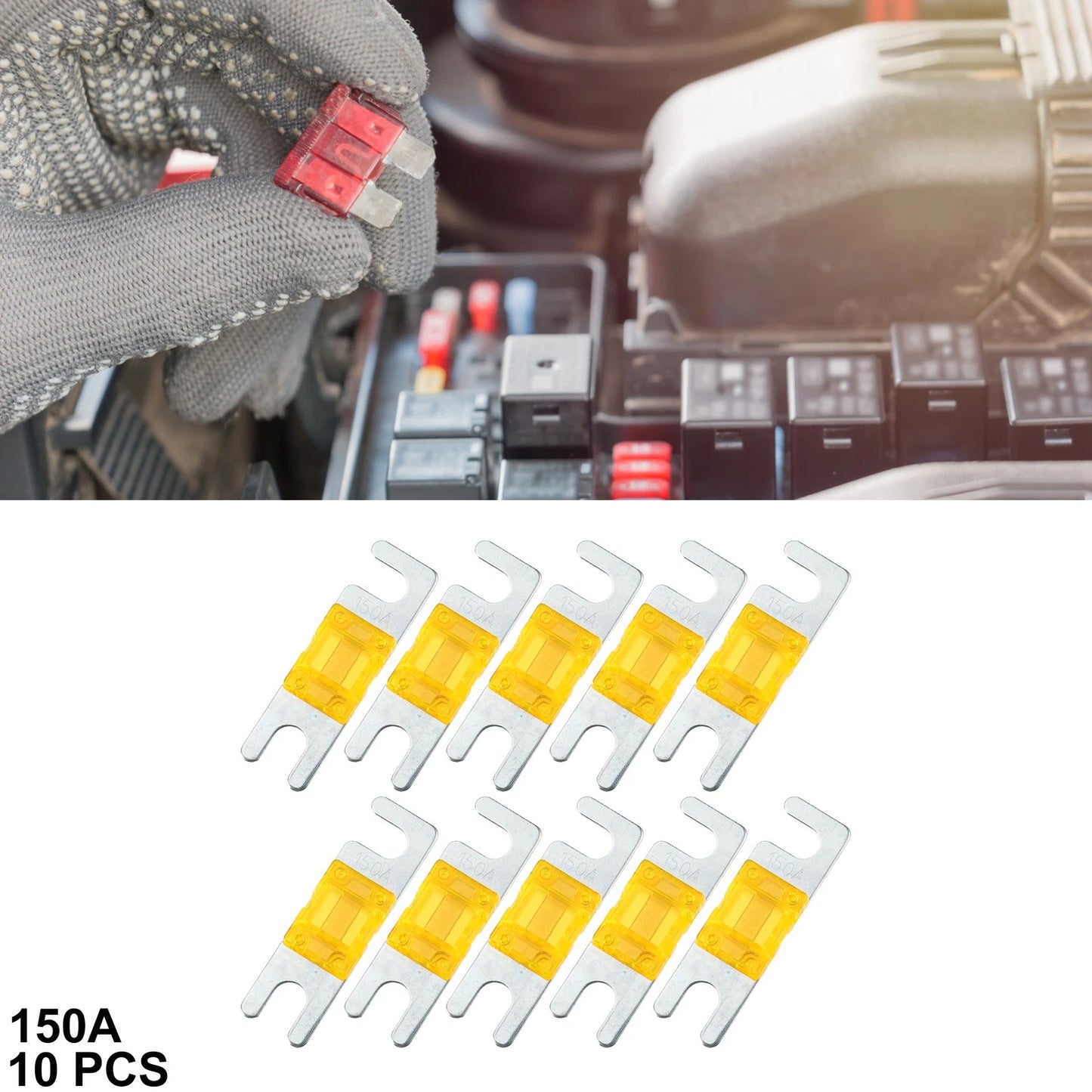 10pcs 150A AFS Mini ANL Fuses Electrical Protection for Car/Truck/Motorcycle