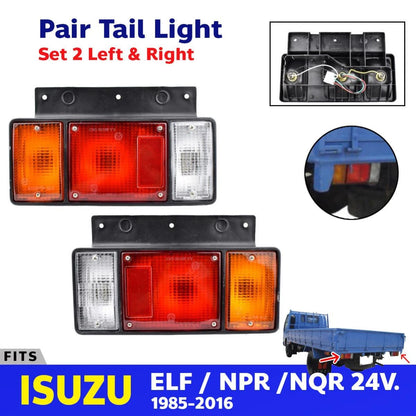 Tail Lights Replacement Rear Lamp Fits 1986 Isuzu Elf NPR NKR NHR NLR Ute Truck