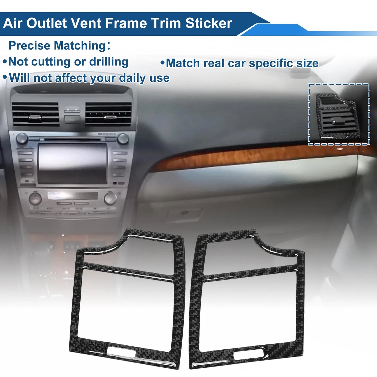 Air Condition Outlet Vent Trim Cover Frame for Toyota Camry (2007–2011)