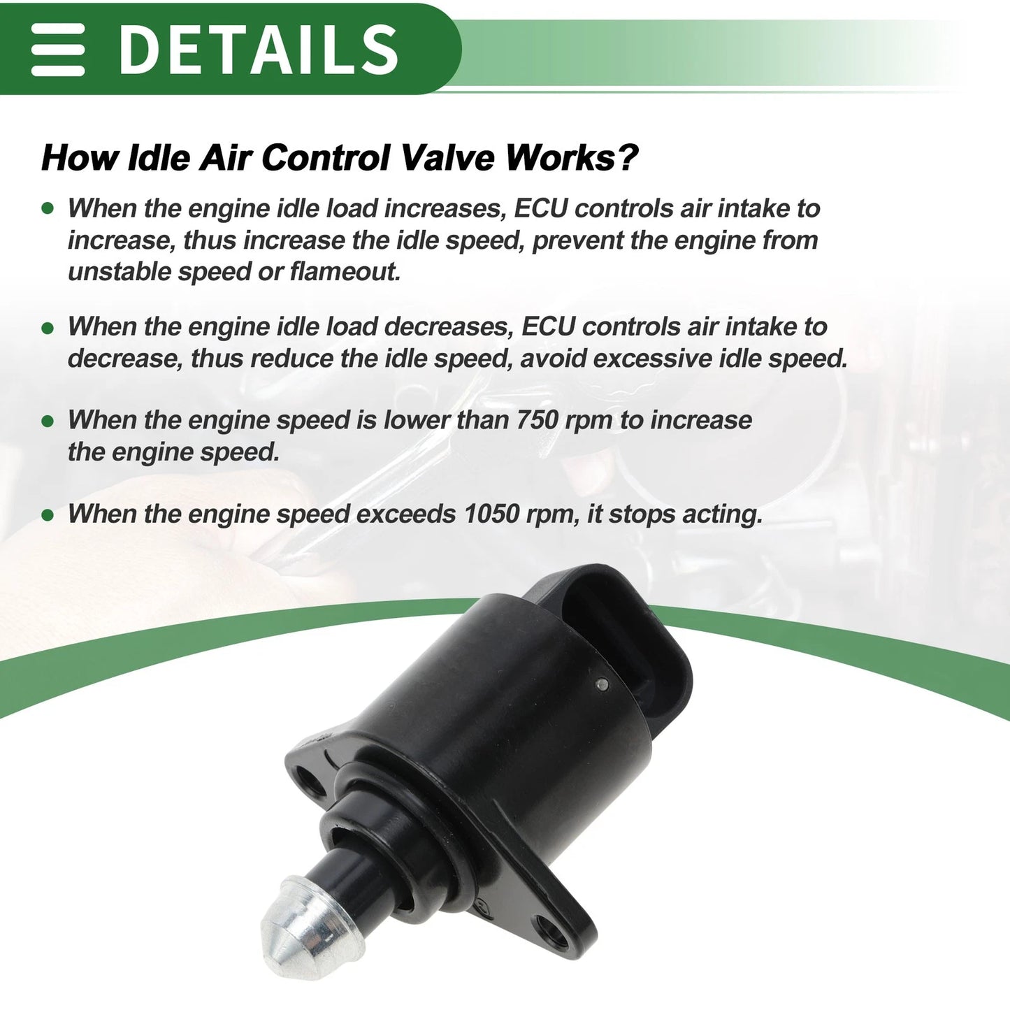 Idle Air Control Valve for Peugeot 206 (1998-2012)