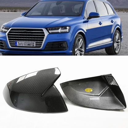 Carbon Fiber Rear Side Mirror Covers for Audi Q7 (2016-2022), Q5 (2018-2022)