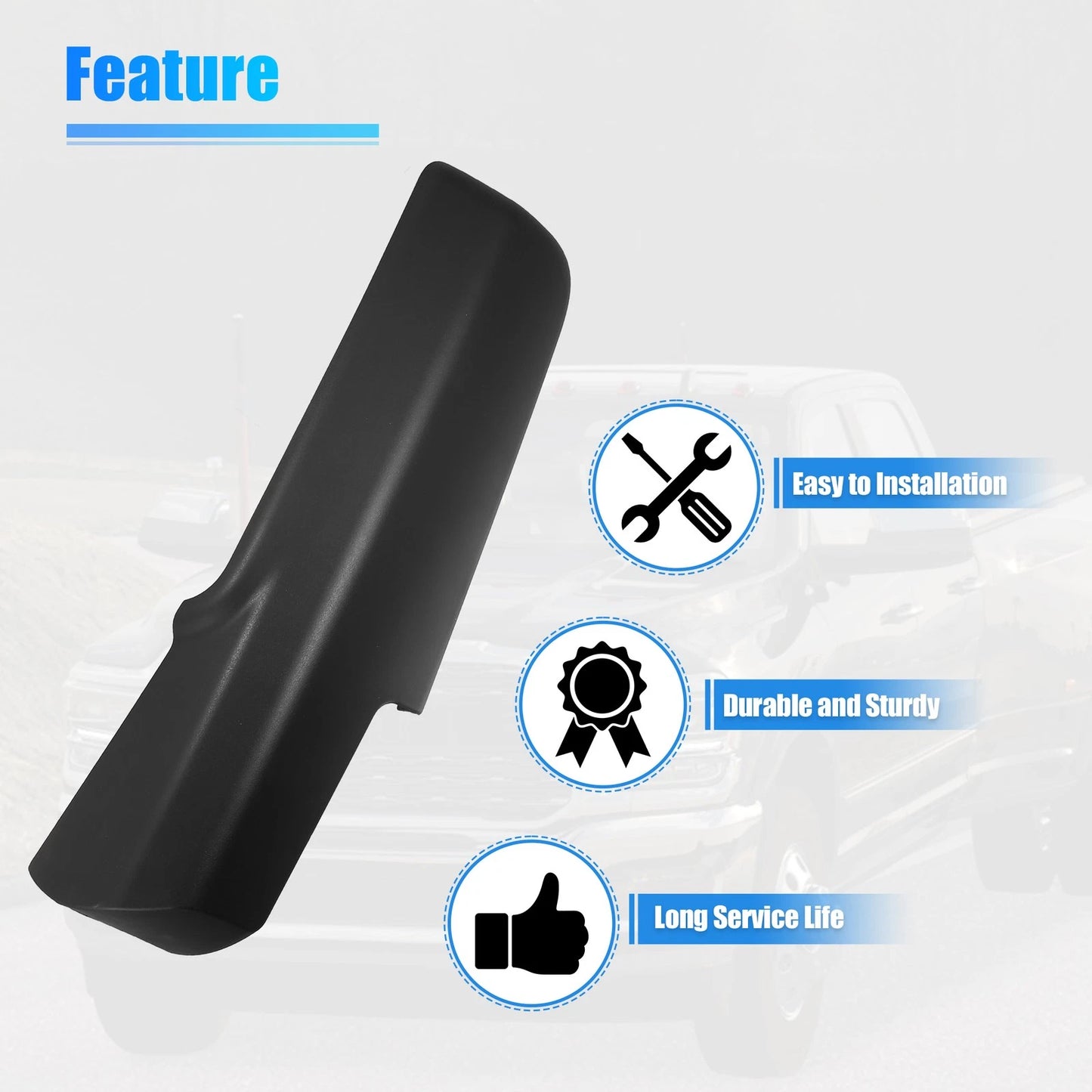 Front Left Arm Cover - Trailer Tow Mirror for Dodge Ram 1500/2500/3500