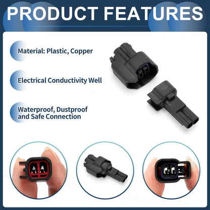 Fuel Injector Waterproof Connector Plug for Chevrolet - 1 Set, Plastic, Copper