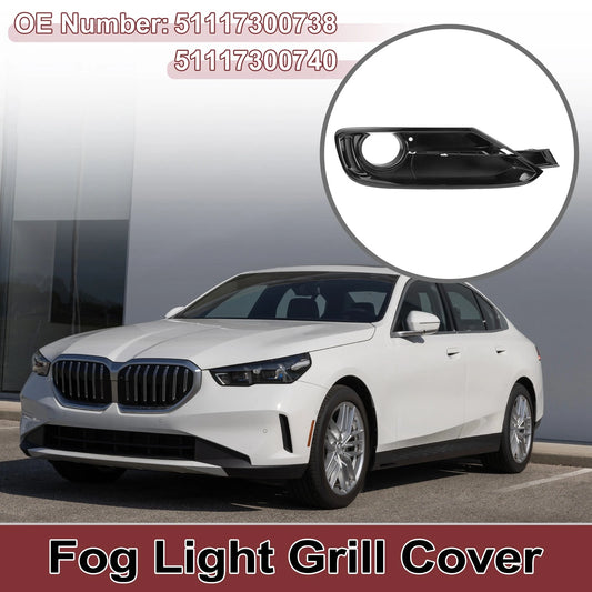 1x Front Right Fog Light Grill for BMW 320i (2012 - 2015) Black