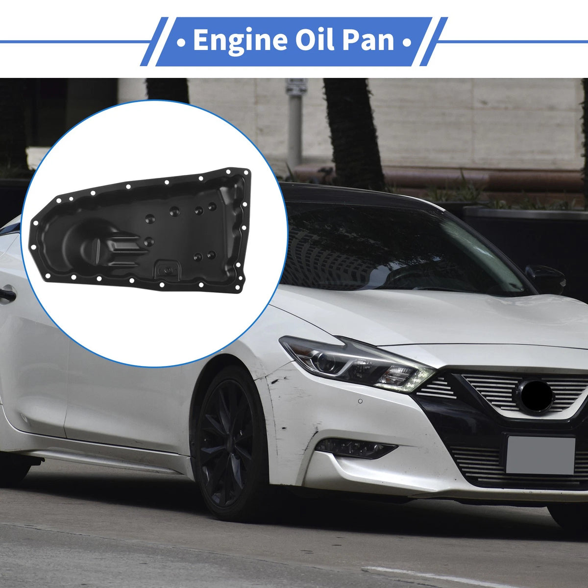 Engine Oil Pan for Nissan Altima 2017-2018 Aluminum Alloy Black