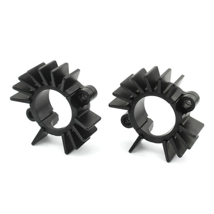 Black Finned Exhaust Pipe Clips for BONNEVILLE 900 (2017-2023)
